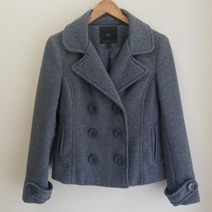 Charcoal Heather Gray Pea Coat